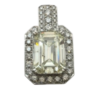 Pt900 ダイヤモンド ペンダントトップ 10.101ct 1.24ct