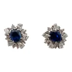 Pt･Pm900 サファイア・ダイヤモンド 1.313・1.334・0.5・0.5ct
