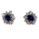 Pt･Pm900 サファイア・ダイヤモンド 1.313・1.334・0.5・0.5ct