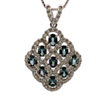 Pt850/Pt900 アレキサンドライト・ダイヤモンド 2.13・1.2ct