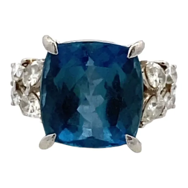 Pt･Pm900 アクアマリン・ダイヤモンド C8.45・D1.06ct
