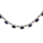 Pt･Pm900 サファイア・ダイヤモンド ネックレスペンダントトップ 11.54・8.88 ct