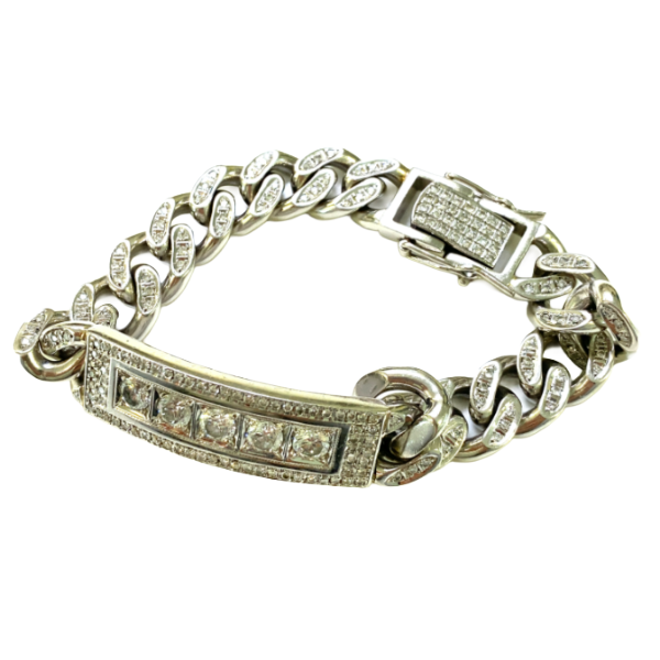 Pt・Pm850 ダイヤモンド ブレスレット/バングル 2.99・2.79ct