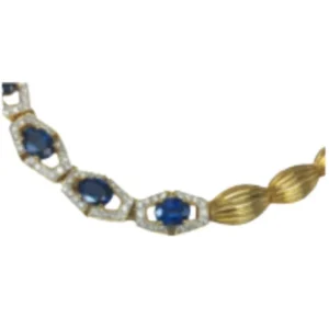 18K サファイア・ダイヤモンド ネックレスペンダントトップ