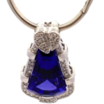Pt･Pm900 タンザナイト・ダイヤモンド ネックレス/ペンダントトップ 15.79 ct D0.43 ct