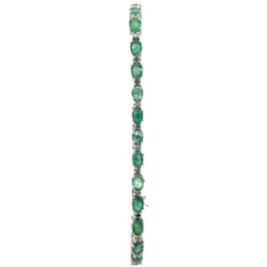 K18WG エメラルド・ダイヤモンド ブレスレット/バングル 5.5・0.5 ct