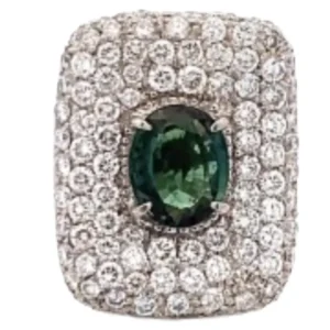 Pt･Pm900 インド産アレキサンドライト・ダイヤ リング 2.23 ct D2.53 ct