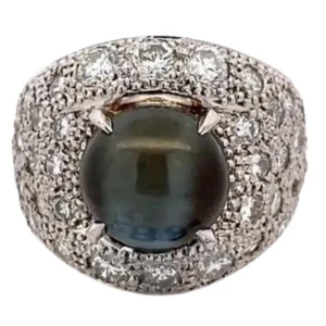 Pt･Pm900 クリソベリルキャッツアイ・ダイヤ 7.01・D3.11ct
