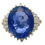Pt･Pm900 サファイア ダイヤモンド 8.47ct 0.705ct