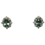 Pt･Pm900 アレキサンドライト・ダイヤモンド ピアスイヤリング 0.26・0.24 ct D0.07・D0.07 ct