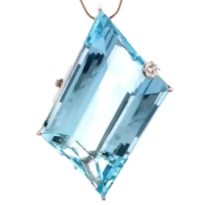 Pt･Pm900 アクアマリン・ダイヤ その他 104.4 ct 0.2 ct