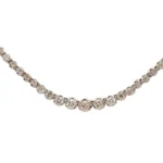 K18WG ダイヤモンド ネックレス/ペンダントトップ 3ct