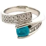 Pt･Pm900 ブラジル産パライバトルマリン・ダイヤモンド 0.93・0.28ct