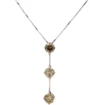 K18WG ダイヤモンド ネックレス/ペンダントトップ 2.4ct