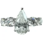 Pt･Pm900 ダイヤモンド リング 1.705 ct D1.07 ct