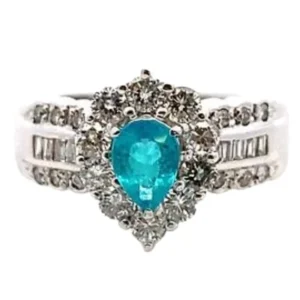 Pt･Pm900 トルマリン・ダイヤ 0.472・D1.35ct