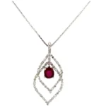 K18 ルビー・ダイヤモンド ネックレス/ペンダントトップ 1.10・D0.98ct