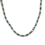 K18WG アレキサンドライト・ダイヤモンド ネックレス4.51・3.62 ct
