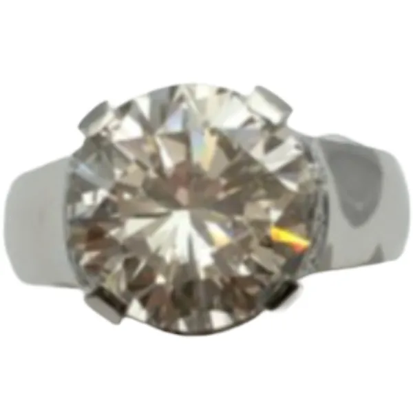 Pt900 ダイヤモンド リング 6.077ct 0.455ct