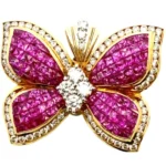 K18 ピンクサファイア ダイヤモンド ペンダントトップ 10ct 1.5ct
