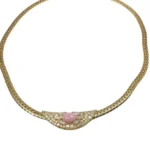 K18 ミキモト コンクパール ダイヤモンド ネックレス 1.55ct