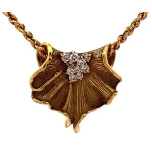 星の砂 K18 ダイヤモンド ネックレスペンダントトップ 0.27ct