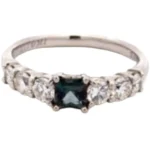 Pt･Pm900 アレキサンドライト・ダイヤモンド リング 0.48 ct 0.95 ct