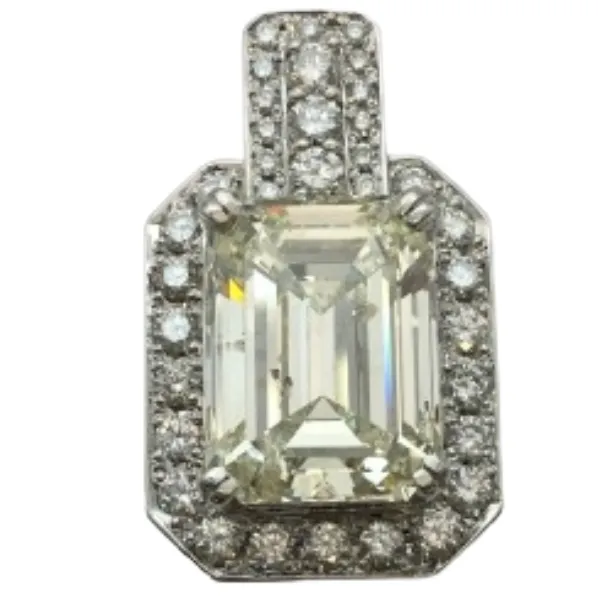 Pt900 ダイヤモンド ペンダントトップ 10.101ct 1.24ct