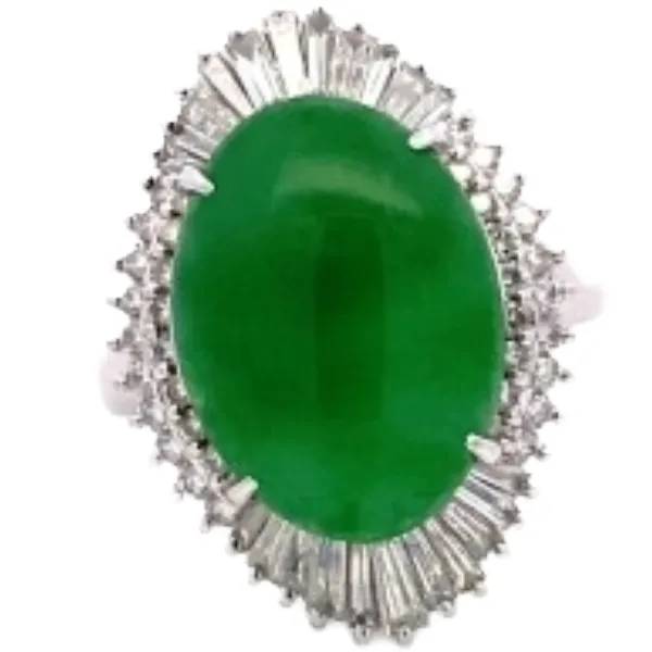 Pt･Pm900 含侵クォーツ・ダイヤモンド リング 8.31 ct 1.54 ct