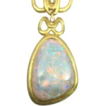 K18 オパール ダイヤモンド ネックレス 23.48ct 0.15ct