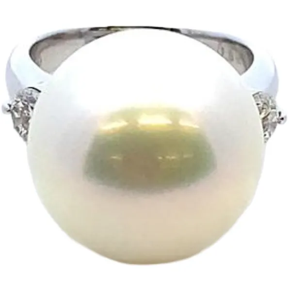 Pt・Pm900 パール・ダイヤモンド 0.62ct