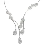 K18WG ダイヤモンド ネックレス/ペンダントトップ D3.55ct
