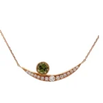 K18 スフェーン・ダイヤモンド ネックレス ネックレストップ 1.12 ct D0.48 ct 