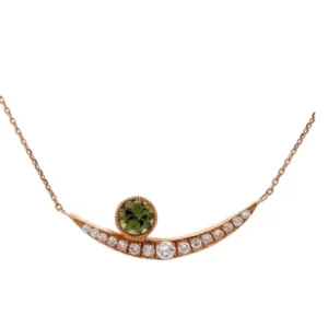 K18 スフェーン・ダイヤモンドモンド ネックレス ネックレストップ 1.12 ct D0.48 ct 