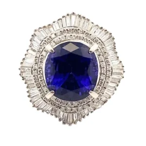Pt･Pm900 タンザナイト・ダイヤモンド 8.92・1.89ct 