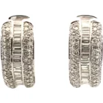 K18WG ダイヤモンド ピアス/イヤリング D0.98・0.76ct