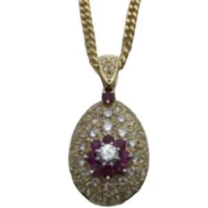 K18 ルビー・ダイヤモンド ネックレスペンダントトップ 1.18・2.27・0.514 ct