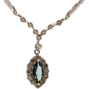 K18WG アレキサンドライト・ダイヤモンド ネックレスペンダントトップ 0.61・D1.13ct
