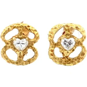 K18 ダイヤモンド ピアスイヤリング 0.274・0.342ct