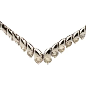 K18WG ダイヤモンド ネックレスペンダントトップ 5ct