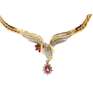K18 ルビー・ダイヤモンド ネックレスペンダントトップ R0.78・D1.72ct