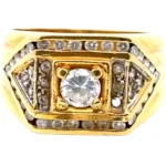 K18 ダイヤモンド リング 0.35ct