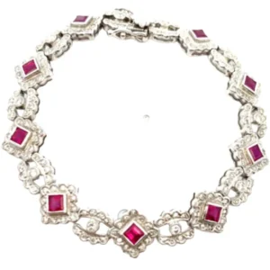 K18 ルビー・ダイヤモンド ブレスレット 2.3・1.67ct