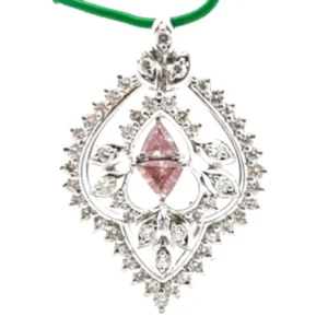 Pt･Pm900 ダイヤモンド ネックレスペンダントトップ 0.246・0.139・D1.06ct