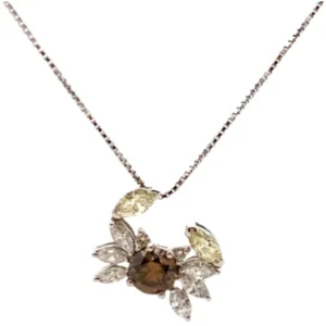 Pt900Pt850 ダイヤモンド ネックレスペンダントトップ 0.8・1.15ct