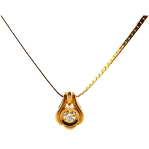 K18K20 ダイヤモンド ネックレスペンダントトップ 0.383ct