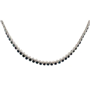 K18WG サファイア・ダイヤモンド ネックレスペンダントトップ S18.00・D1.50ct