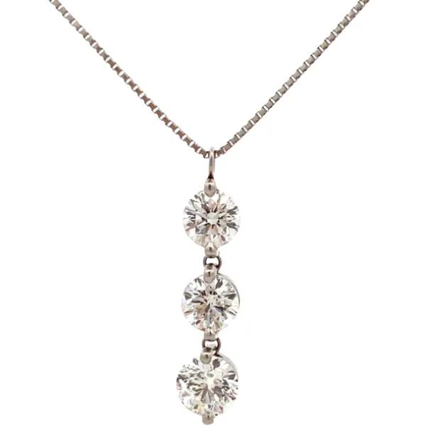 Pt900/Pt850 ダイヤモンド ネックレス/ペンダントトップ 0.782・0.618・0.614ct