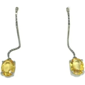 K18WG サファイア ピアスイヤリング 1.31・1.51 ct