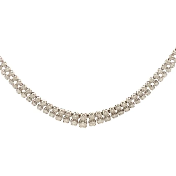 Pt900/Pt850 ダイヤモンド ネックレス 5ct